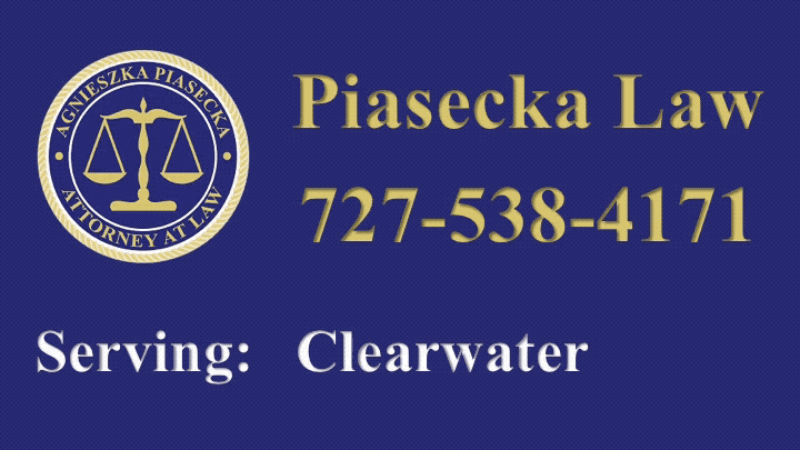 Piasecka Law Serving: Clearwater, St. Petersburg, Tampa, Sarasota, Bradenton, New Port Richey, Spring Hill, Florida